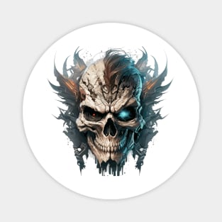 Skull Wild Life Painting Dark Character Spirit Magnet